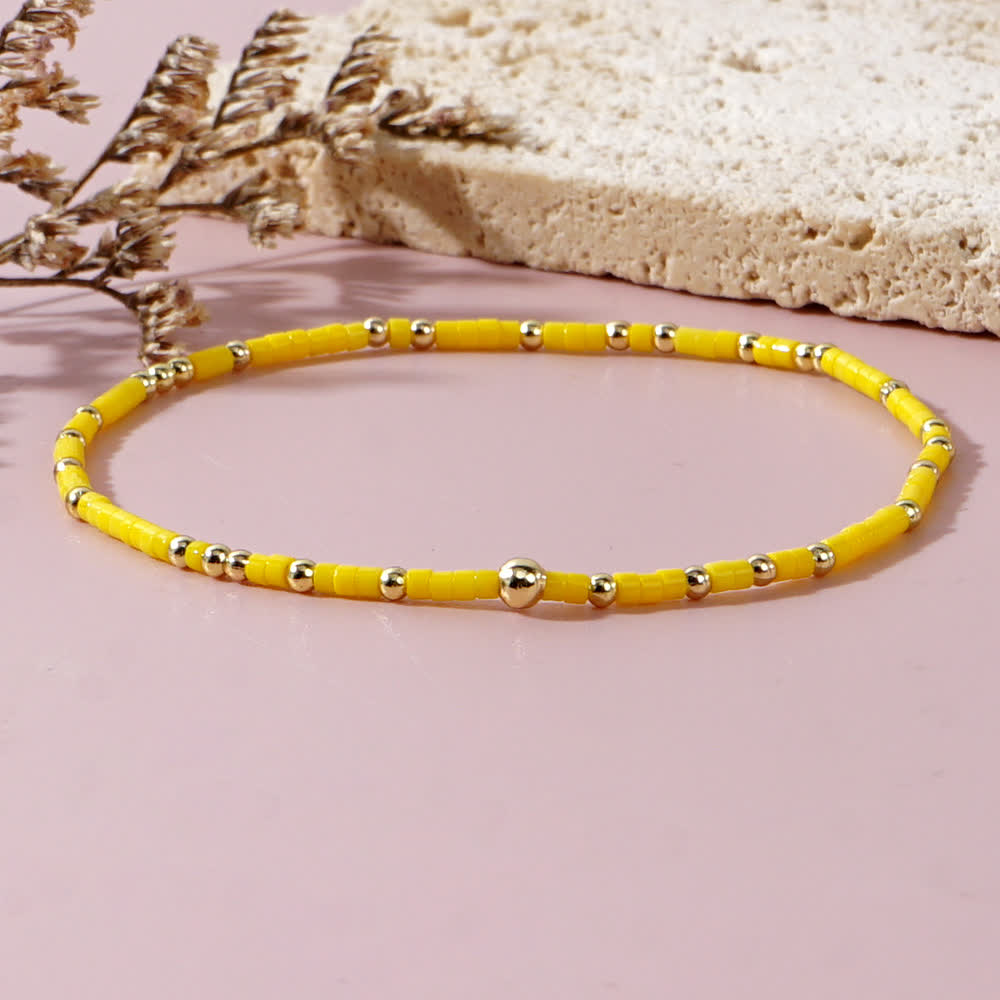 Olivenorma Colorful Rice Beads Beaded Bracelet - image 11