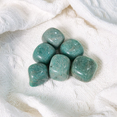 Olivenorma Natural Amazonite Polished Tumbled Stone Set