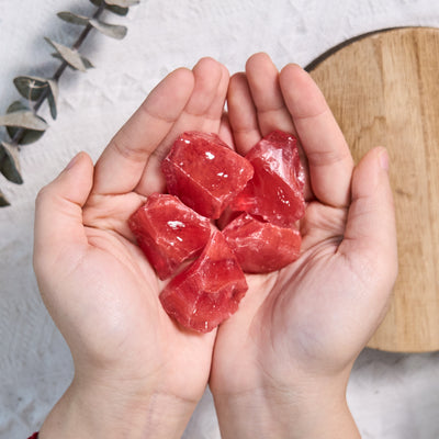 Olivenorma Rough Red Quartz Natural Crystal Tumbled Stone