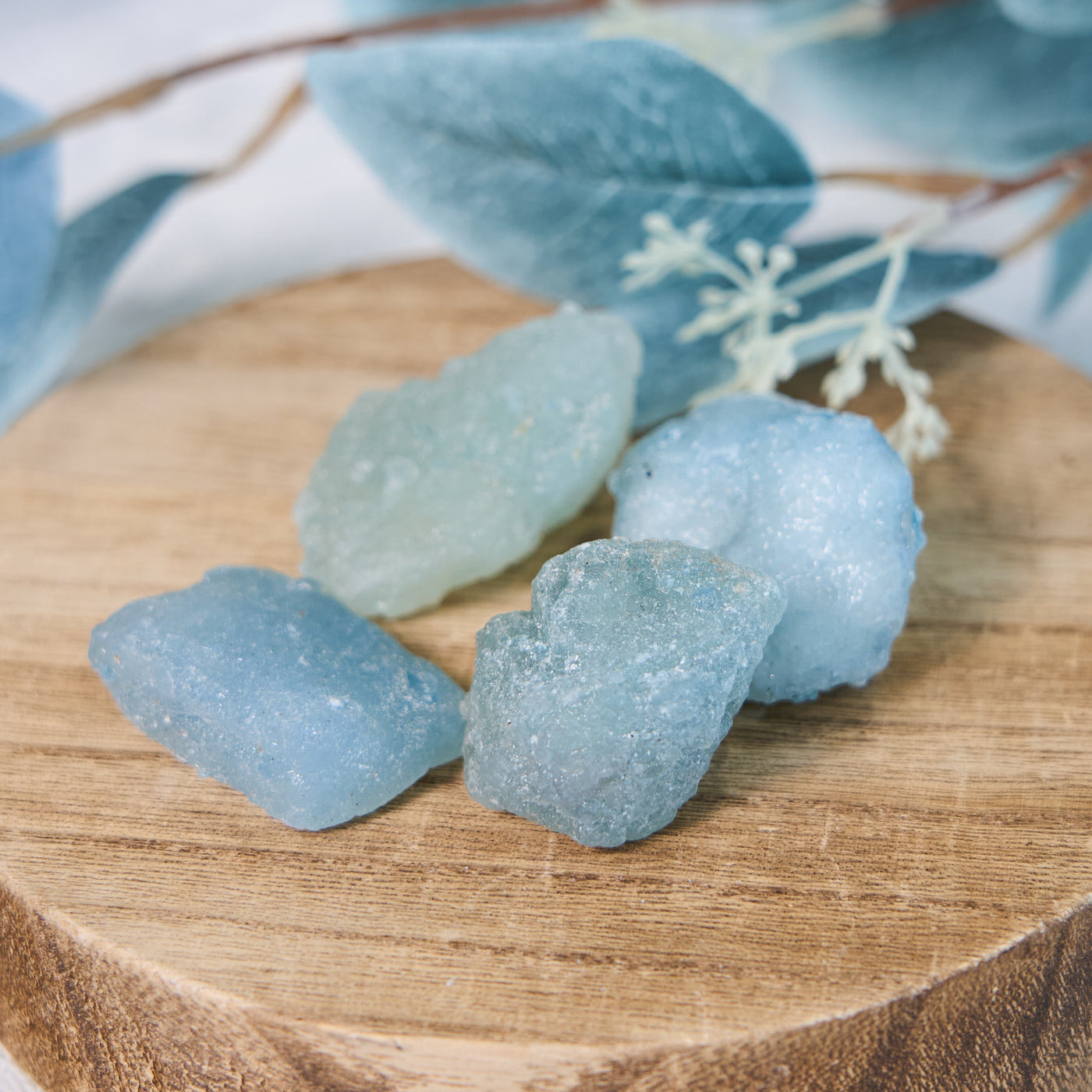 Olivenorma Natural Raw Aquamarine Bulk Tumbled Stone