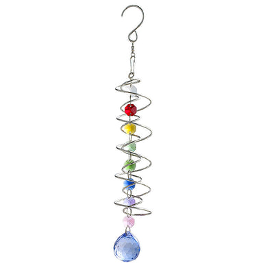 Olivenorma Facted Crystal Suncatcher Spiral Hanging Ornament