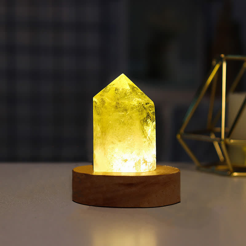 Olivenorma Natural Crystal Healing Crystal Lamp Decoration