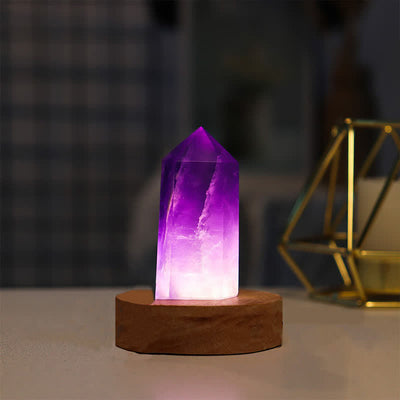 Olivenorma Natural Crystal Healing Crystal Lamp Decoration