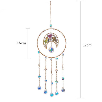 Olivenorma Epoxy Print Moon Pendant Wind Chime