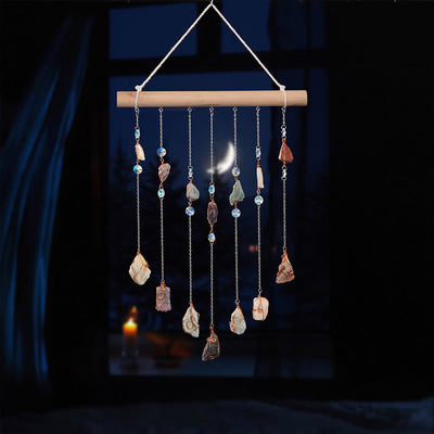 Olivenorma Natural Stone Beaded Door Curtain Wind Chime