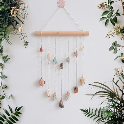 Olivenorma Natural Stone Beaded Door Curtain Wind Chime