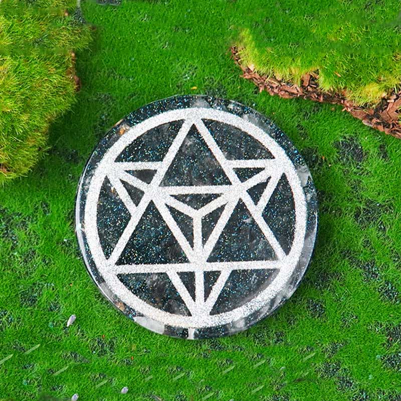 Olivenorma Metatron's Cube Natural Stone Resin Decoration