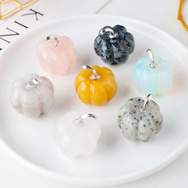 Olivenorma Natural Crystal Pumpkin Carving Gemstone Decoration - image 25