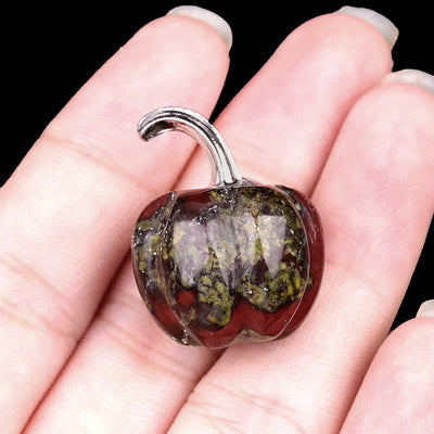Olivenorma Natural Crystal Pumpkin Carving Gemstone Decoration - image 5