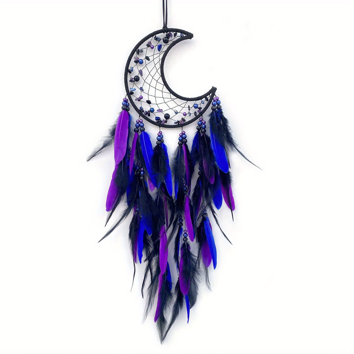 Olivenorma Moon Purple Pink Feather Dream Catcher