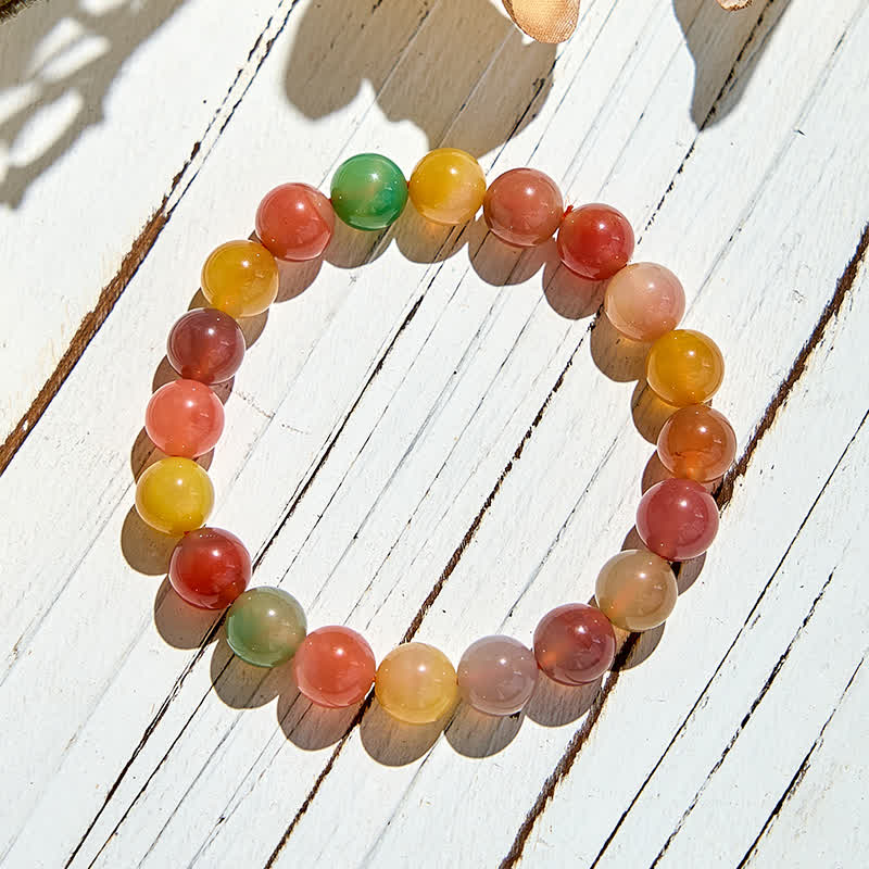 Olivenorma Natural Yanyuan Agate Beaded Bracelet - image 5