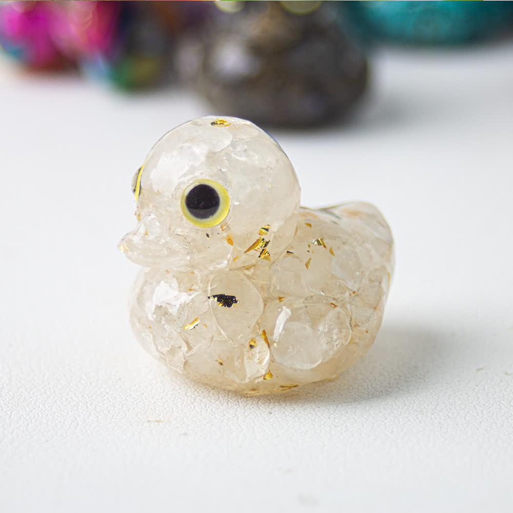 Olivenorma Natural Crystal Duck Gemstone Decoration - image 2