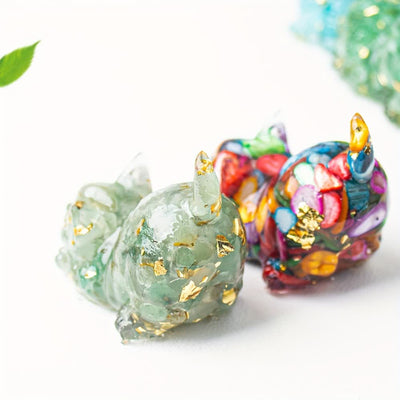 Olivenorma Playful Blessing Crystal Cat Figurine Gemstone Decoration - image 77