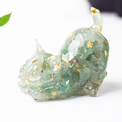 Olivenorma Crystal Resin Stretching Cat Gemstone Decoration - image 19