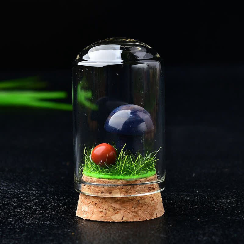 Olivenorma Glass Cover Crystal Mushroom Carving Gemstone Decoration - image 30