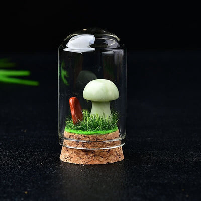Olivenorma Glass Cover Crystal Mushroom Carving Gemstone Decoration - image 38