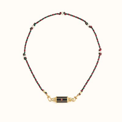 Olivenorma Braided Rope Colorful Tarot Kaleidoscope Pendant Necklace - image 9
