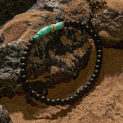 Olivenorma Roller Bead Obsidian Emperor Stone Beaded Bracelet