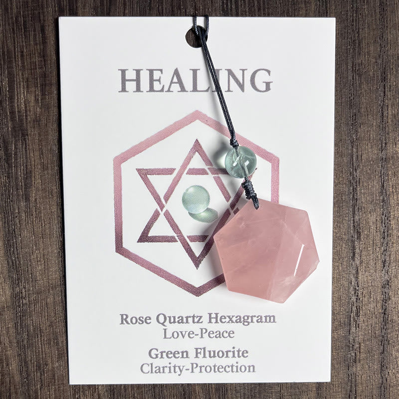 Olivenorma Natural Crystal Metatron's Cube Pendant Keychain