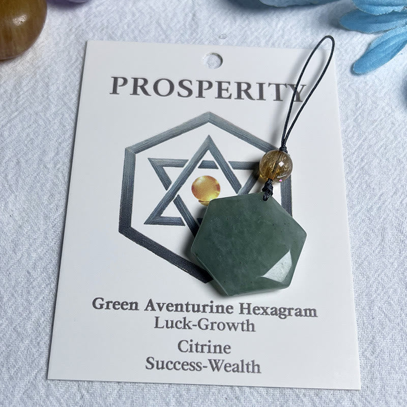 Olivenorma Natural Crystal Metatron's Cube Pendant Keychain