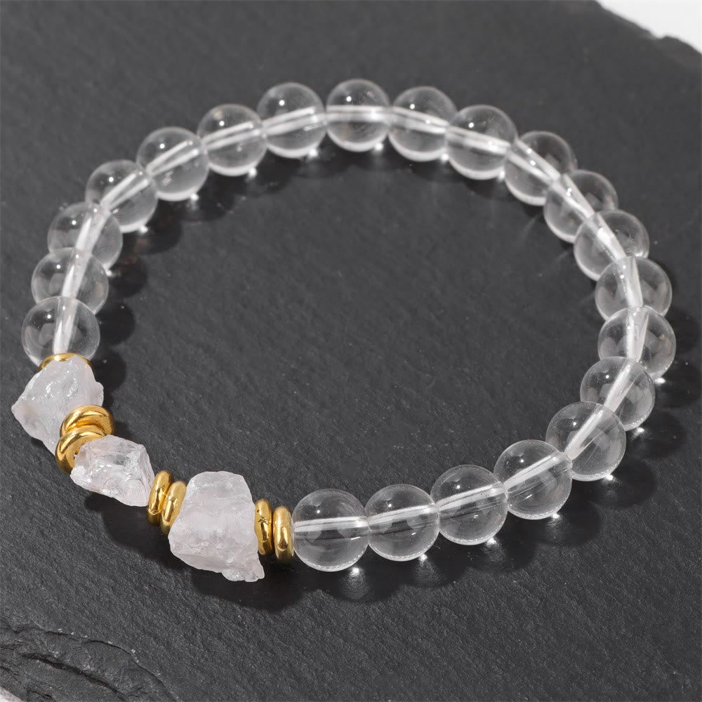 Olivenorma Natural Rough Gemstone Beaded Bracelet