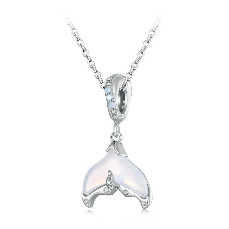 Olivenorma Fish Tail Opal S925 Silver Necklace