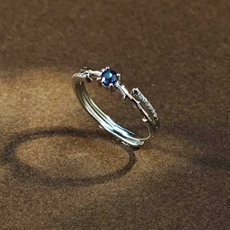 Olivenorma Natural Sapphire Branch Shape Ring