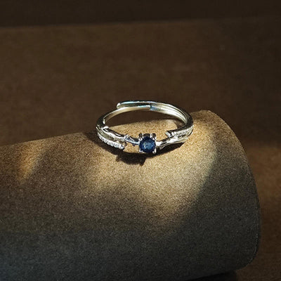 Olivenorma Natural Sapphire Branch Shape Ring