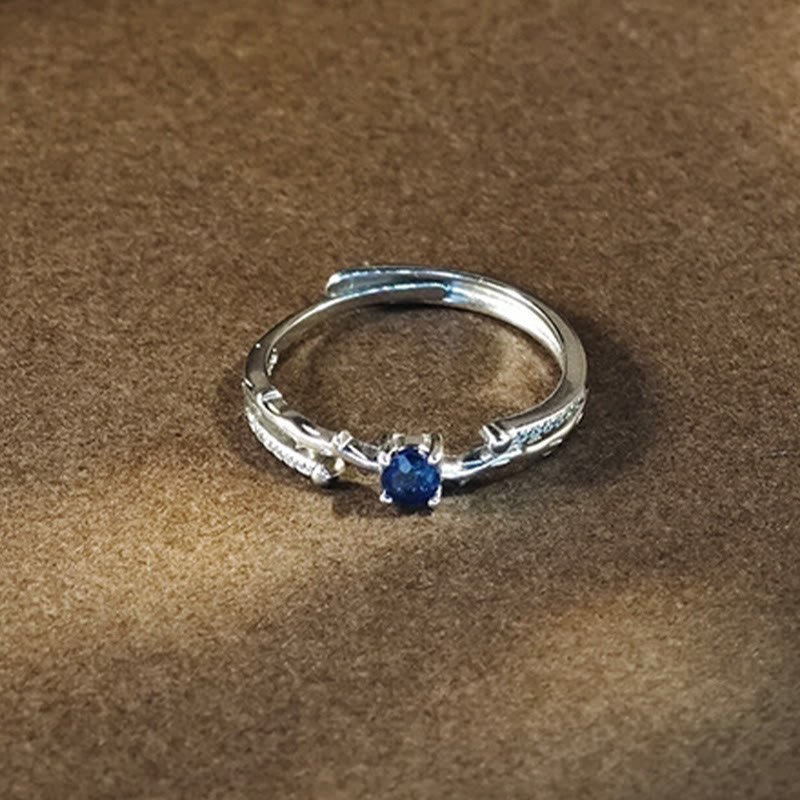 Olivenorma Natural Sapphire Branch Shape Ring