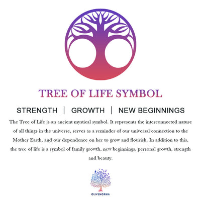 Olivenorma Rose Quartz Tree Of Life Wind Chime