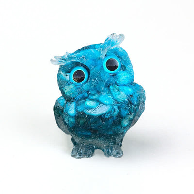 Olivenorma Wise Guardian Crystal Owl  Figurine Gemstone Decoration - Blue Apatite - 2.08''(L) * 1.57''(W) * 1.45''(H) - image 79
