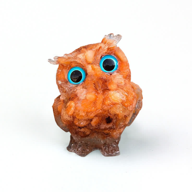 Olivenorma Natural Crystal Owl Gemstone Decoration - image 59