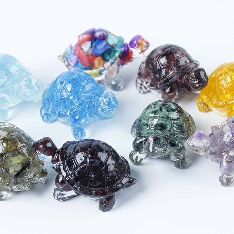 Olivenorma Crystal Gravel Glue Little Turtle Gemstone Decoration - image 78