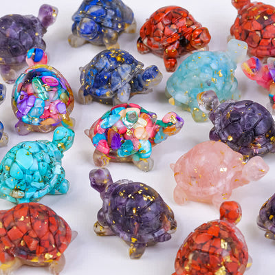 Olivenorma Crystal Gravel Glue Little Turtle Gemstone Decoration - image 1