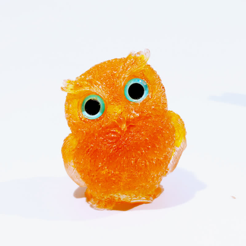 Olivenorma Wise Guardian Crystal Owl  Figurine Gemstone Decoration - Citrine#Blue Eye - 2.08''(L) * 1.57''(W) * 1.45''(H) - image 43