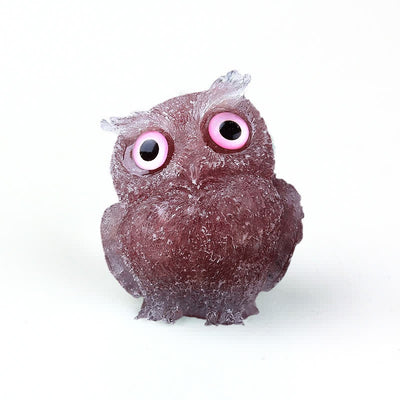 Olivenorma Natural Crystal Owl Gemstone Decoration - image 94