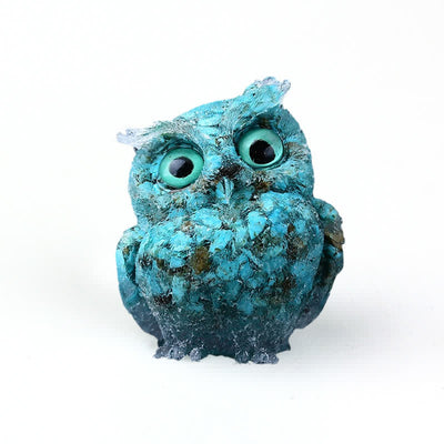 Olivenorma Wise Guardian Crystal Owl  Figurine Gemstone Decoration - image 39
