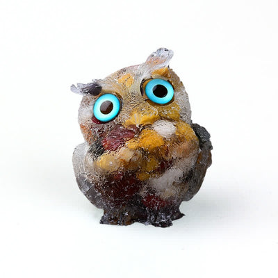 Olivenorma Natural Crystal Owl Gemstone Decoration - image 70