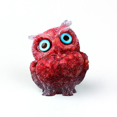 Olivenorma Natural Crystal Owl Gemstone Decoration - image 98