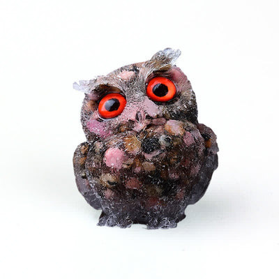 Olivenorma Natural Crystal Owl Gemstone Decoration - image 90