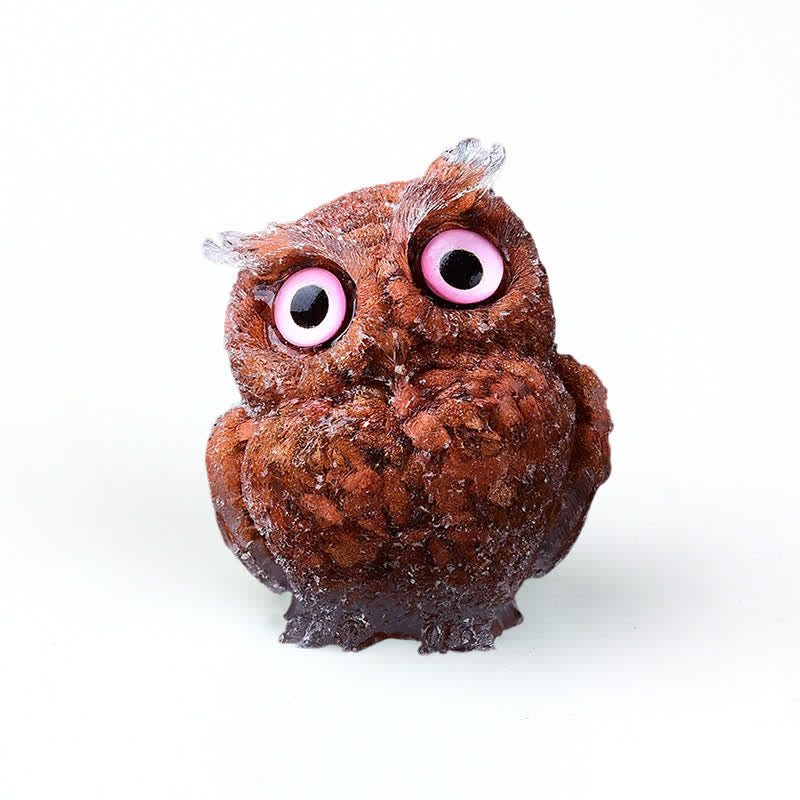 Olivenorma Natural Crystal Owl Gemstone Decoration - image 96