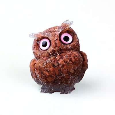 Olivenorma Natural Crystal Owl Gemstone Decoration - image 96