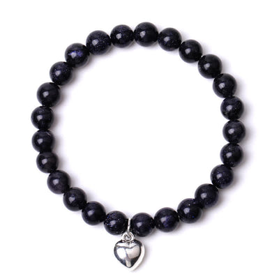 Olivenorma Heart Natural Stone Quartz Healing Balance Bracelet