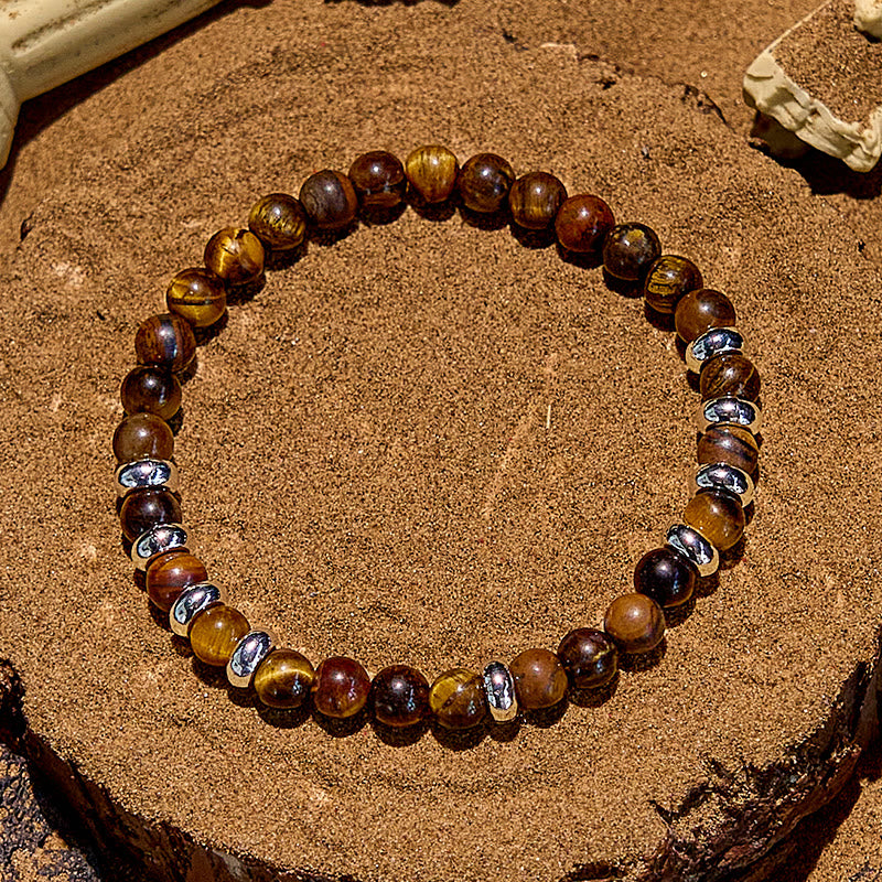 Olivenorma 6mm Natural Stone Beaded Bracelet