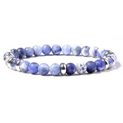 Olivenorma 6mm Natural Stone Beaded Bracelet