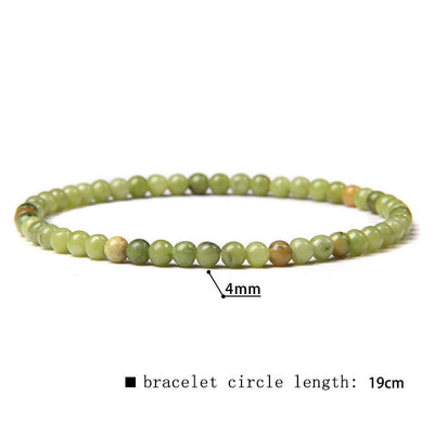 Olivenorma 4mm Natural Stone Beaded Bracelet