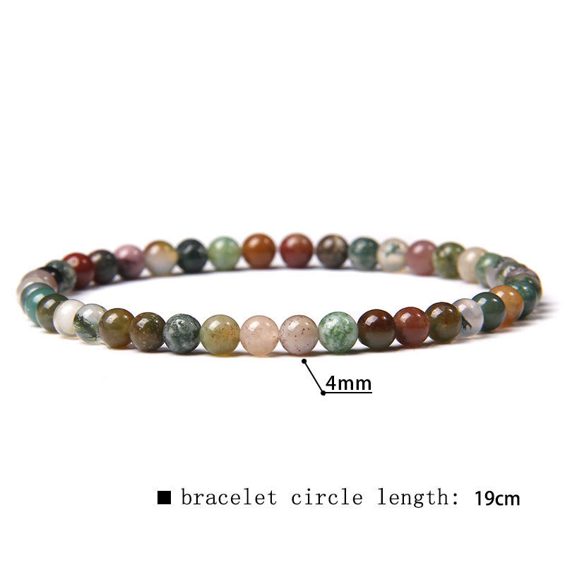 Olivenorma 4mm Natural Stone Beaded Bracelet