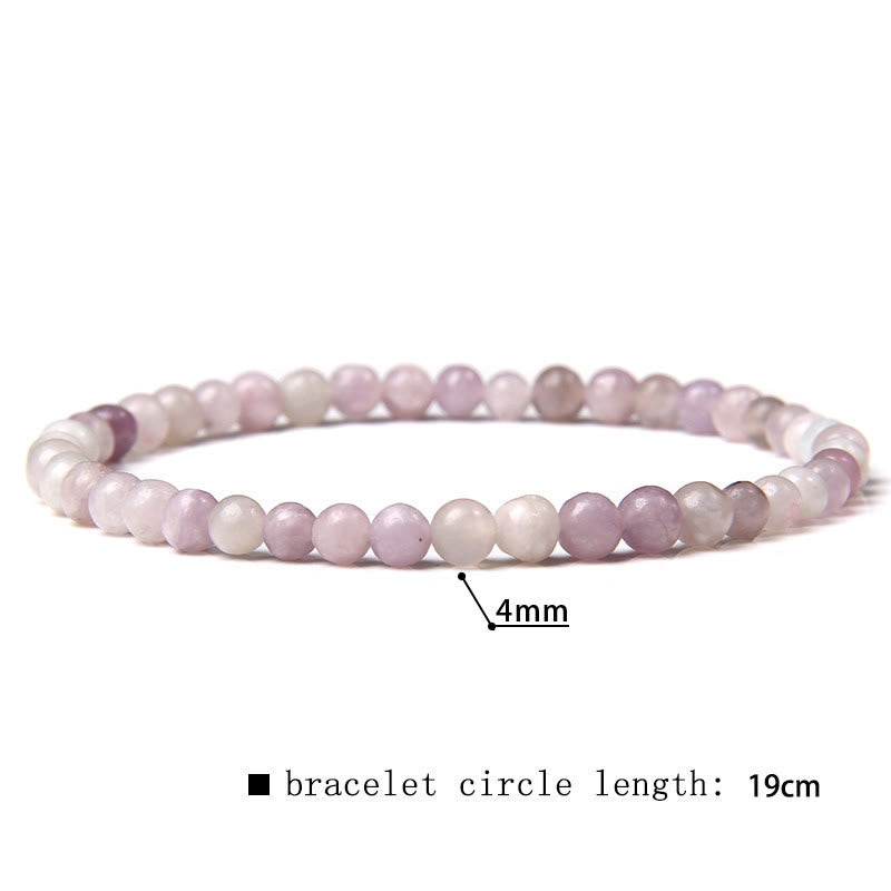 Olivenorma 4mm Natural Stone Beaded Bracelet