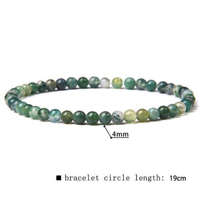 Olivenorma 4mm Natural Stone Beaded Bracelet