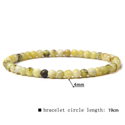 Olivenorma 4mm Natural Stone Beaded Bracelet